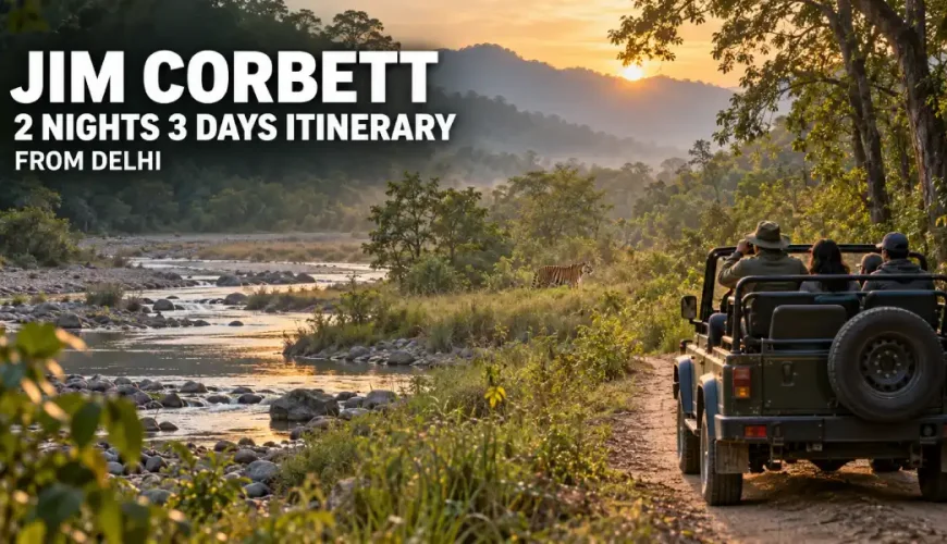 Jim Corbett 2 Nights 3 Days Itinerary from Delhi